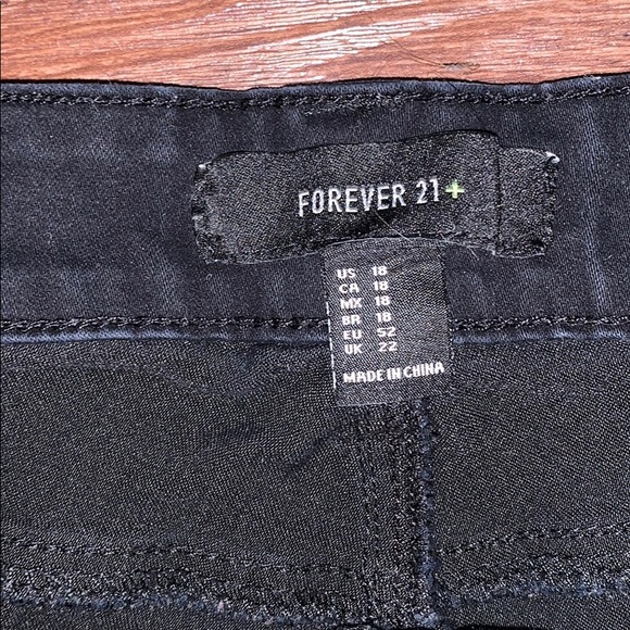 Forever 21 Black jeggings/jeans size 18 - Picture 4 of 5